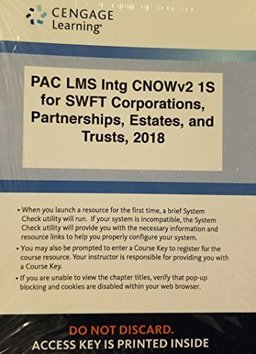 CNOWv2, 1 Term Printed Access Card for Hoffman/Raabe/Young/Nellen/Maloney's South-Western Federal Taxation 2018: Corporations, Partnerships, Estates and Trusts, 41st