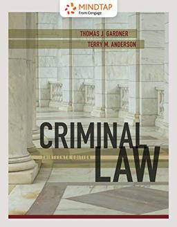 Bundle: Criminal Law, Loose-Leaf Version, 13th + MindTap Criminal Justice, 1 Term (6 Months) Printed Access Card 13th 9781337500890 Front Cover