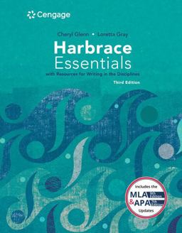 Harbrace Essentials W/ Resources for Writing in the Disciplines (w/ MLA9E Updates) Harbrace Essentials W/ Resources for Writing in the Disciplines (w/ MLA9E Updates)