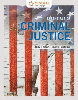 MindTap Criminal Justice, 1 Term (6 Months) Printed Access Card for Siegel/Worrall's Essentials of Criminal Justice