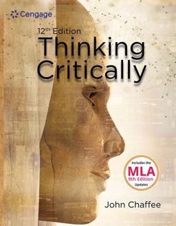 Thinking Critically:  9781337558501 Front Cover