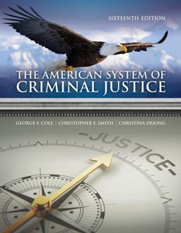 The American System of Criminal Justice:  9781337558907 Front Cover