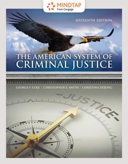 MindTap Criminal Justice, 1 Term (6 Months) Printed Access Card for Cole/Smith/Dejong's the American System of Criminal Justice