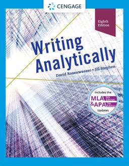 Writing Analytically:  9781337559461 Front Cover