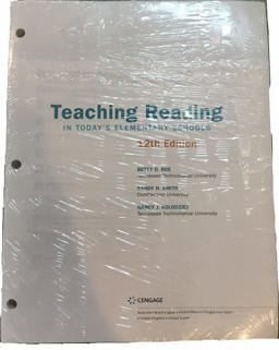 Teaching Reading in Today's Elementary Schools