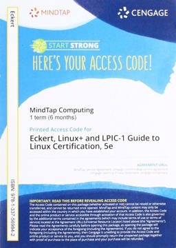 MindTap for Eckert's Linux+ and LPIC-1 Guide to Linux Certification, 1 Term Printed Access Card