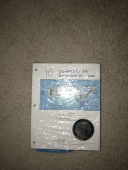 Bundle: Statistics for the Behavioral Sciences, Loose-Leaf Version, 10th + MindTap Psychology, 1 Term (6 Months) Printed Access Card + Fall 2017 Activation Printed Access Card Bundle: Statistics for the Behavioral Sciences, Loose-Leaf Version, 10th + MindTap Psychology, 1 Term (6 Months) Printed Access Card + Fall 2017 Activation Printed Access Card