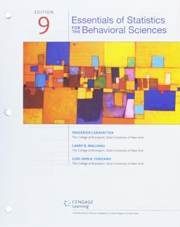 Bundle: Essentials of Statistics for the Behavioral Sciences, Loose-Leaf Version, 9th + LMS Integrated MindTap Psychology, 1 Term (6 Months) Printed Access Card Bundle: Essentials of Statistics for the Behavioral Sciences, Loose-Leaf Version, 9th + LMS Integrated MindTap Psychology, 1 Term (6 Months) Printed Access Card