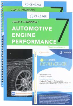 Bundle: Today's Technician: Automotive Engine Performance, Classroom and Shop Manuals, 7th + MindTap Automotive, 4 Terms (24 Months) Printed Access Card 7th 9781337577595 Front Cover