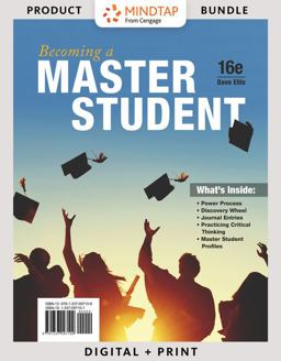 Bundle: Becoming a Master Student, 16th + MindTap College Success, 1 Term (6 Months) Printed Access Card Bundle: Becoming a Master Student, 16th + MindTap College Success, 1 Term (6 Months) Printed Access Card