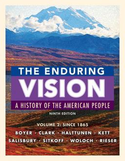 Bundle: the Enduring Vision, Volume II: since 1865, 9th + MindTap History, 1 Term (6 Months) Printed Access Card