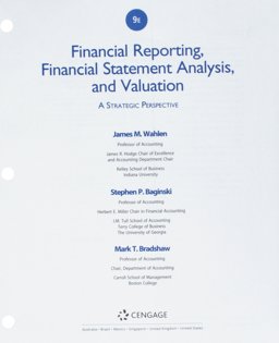 Financial Reporting, Financial Statement Analysis and Valuation