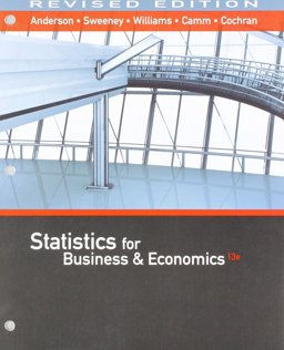 Bundle: Statistics for Business and Economics, Revised, Loose-Leaf Version, 13th + MindTap Business Statistics with XLSTAT, 2 Term Printed Access Card
