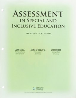 Bundle: Assessment: in Special and Inclusive Education, Loose-Leaf Version, 13th + LMS Integrated MindTap Education, 1 Term (6 Months) Printed Access Card