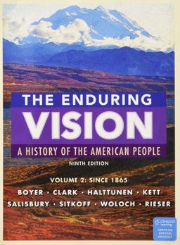 Bundle: the Enduring Vision, Volume II: since 1865, Loose-Leaf Version, 9th + MindTap History, 1 Term (6 Months) Printed Access Card