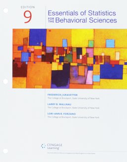 Bundle: Essentials of Statistics for the Behavioral Sciences, Loose-Leaf Version, 9th + Aplia, 1 Term Printed Access Card 9th 9781337593830 Front Cover
