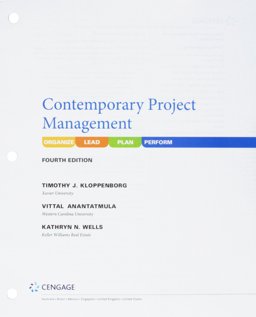Bundle: Contemporary Project Management, Loose-Leaf Version, 4th + MindTap Decision Sciences, 1 Term (6 Months) Printed Access Card 4th 9781337610117 Front Cover