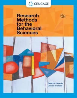 Research Methods for the Behavioral Sciences:  9781337613316 Front Cover