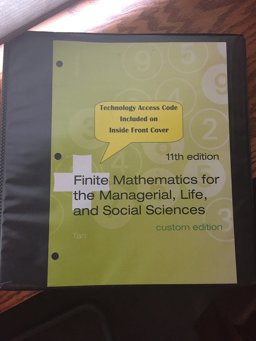 Finite Mathematics for the Managerial, Life, and Social Sciences, Loose-Leaf Version 12th 9781337613699 Front Cover