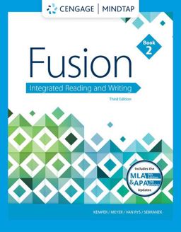 MindTap Developmental English with Write Experience for Kemper/Meyer/Van Rys/Sebranek's Fusion: Integrated Reading and Writing, Book 2, 3rd Edition [Instant Access], 1 term (6 months) 3rd 9781337615372 Front Cover
