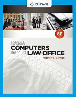 Using Computers in the Law Office:  9781337624985 Front Cover
