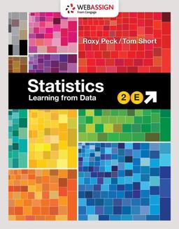 WebAssign Printed Access Card for Peck/Short's Statistics: Learning from Data, Single-Term