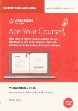 WebAssign for Mendenhall/Beaver/Beaver's Introduction to Probability and Statistics, Single-Term, Printed Access Card