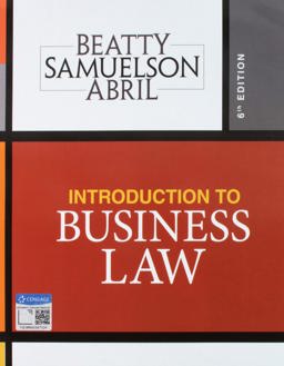 INTRO.TO BUSINESS LAW-W/MINDTAP  9781337736558 Front Cover