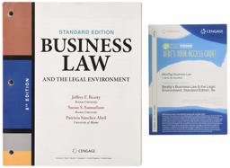 Bundle: Business Law and the Legal Environment, Standard Edition, Loose-Leaf Version, 8th + MindTap Business Law, 1 Term (6 Months) Printed Access Card 8th 9781337737074 Front Cover