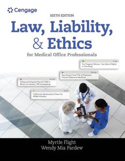Bundle: Law, Liability, and Ethics for Medical Office Professionals, 6th + MindTap Medical Assisting, 2 Terms (12 Months) Printed Access Card 6th 9781337740555 Front Cover