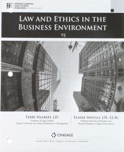 Bundle: Law and Ethics in the Business Environment, Loose-Leaf Version, 9th + MindTap Business Law, 1 Terms (6 Months) Printed Access Card 9th 9781337744508 Front Cover