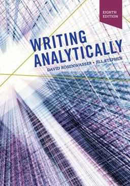 WRITING ANALYTICALLY-W/MINDTAP  9781337758437 Front Cover