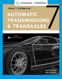 MindTap for Erjavec/Pickerill's Today's Technician: Automatic Transmissions and Transaxles Classroom Manual and Shop Manual, 7th Edition [Instant Access], 4 terms 7th 9781337792349 Front Cover