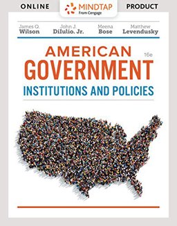 Bundle: American Government: Institutions and Policies, Loose-Leaf Version, 16th + MindTap Political Science, 1 Term (6 Months) Printed Access Card 16th 9781337806824 Front Cover