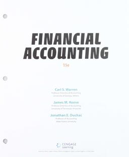 Bundle: Financial Accounting, Loose-Leaf Version, 15th + (2) CNOWv2, 1 Term Printed Access Card Bundle: Financial Accounting, Loose-Leaf Version, 15th + (2) CNOWv2, 1 Term Printed Access Card