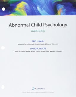 Bundle: Abnormal Child Psychology, Loose-Leaf Version, 7th + MindTap Psychology, 1 Term (6 Months) Printed Access Card 7th 9781337815512 Front Cover