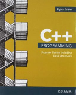 Bundle: C++ Programming: Program Design Including Data Structures, Loose-Leaf Version, 8th + MindTap Computer Science, 1 Term (6 Months) Printed Access Card
