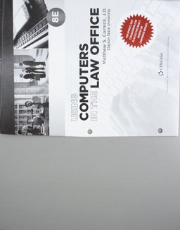Bundle: Using Computers in the Law Office, Loose-Leaf, 8th + MindTap 1 Term (6 Months) Printed Access Card 8th 9781337889551 Front Cover