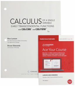 Bundle: Calculus of a Single Variable: Early Transcendental Functions, Loose-Leaf Version, 7th + WebAssign, Multi-Term Printed Access Card