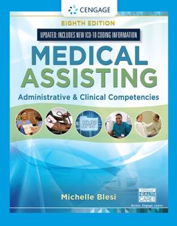 Medical Assisting Administrative and Clinical Competencies (Update) 8th 9781337909815 Front Cover