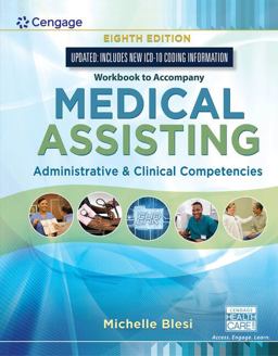 Student Workbook for Blesiï¿½es Medical Assisting: Administrative and Clinical Competencies 8th 9781337909877 Front Cover