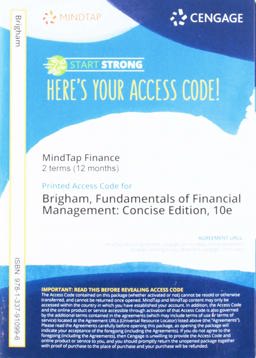 MindTap for Brigham/Houston's Fundamentals of Financial Management, Concise Edition, 2 Terms Printed Access Card