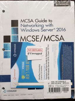 Bundle: MCSA Guide to Networking with Windows Server 2016, Exam 70-741, Loose-Leaf Version + MindTap Networking, 2 Terms (12 Months) Printed Access Card