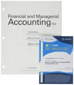 Bundle: Financial and Managerial Accounting, Loose-Leaf Version, 15th + CNOWv2, 2 Terms Printed Access Card Bundle: Financial and Managerial Accounting, Loose-Leaf Version, 15th + CNOWv2, 2 Terms Printed Access Card