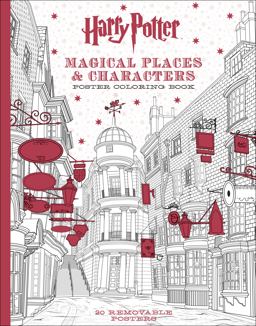 Harry Potter Magical Places and Characters Poster Coloring Book