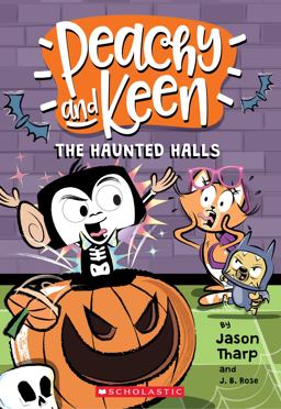Haunted Halls (Peachy and Keen)  9781338271300 Front Cover