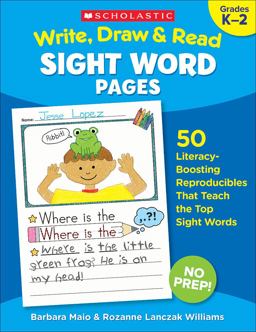 Write, Draw and Read Sight Word Pages Write, Draw and Read Sight Word Pages