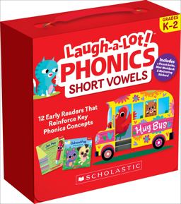Laugh-A-Lot Phonics: Short Vowels (Parent Pack) 12 Engaging Books That Teach Key Decoding Skills to Help New Readers Soar  9781338804546 Front Cover
