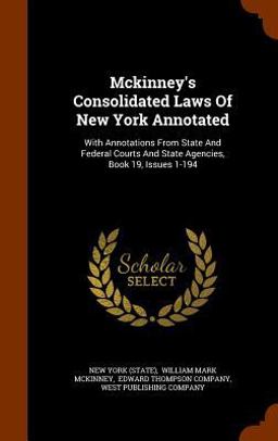McKinney's Consolidated Laws of New York Annotated