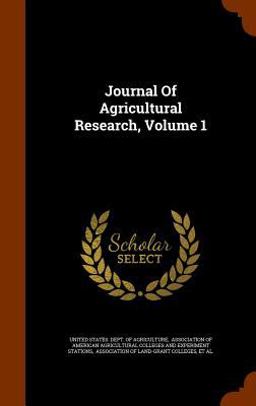 Journal of Agricultural Research, Volume 1